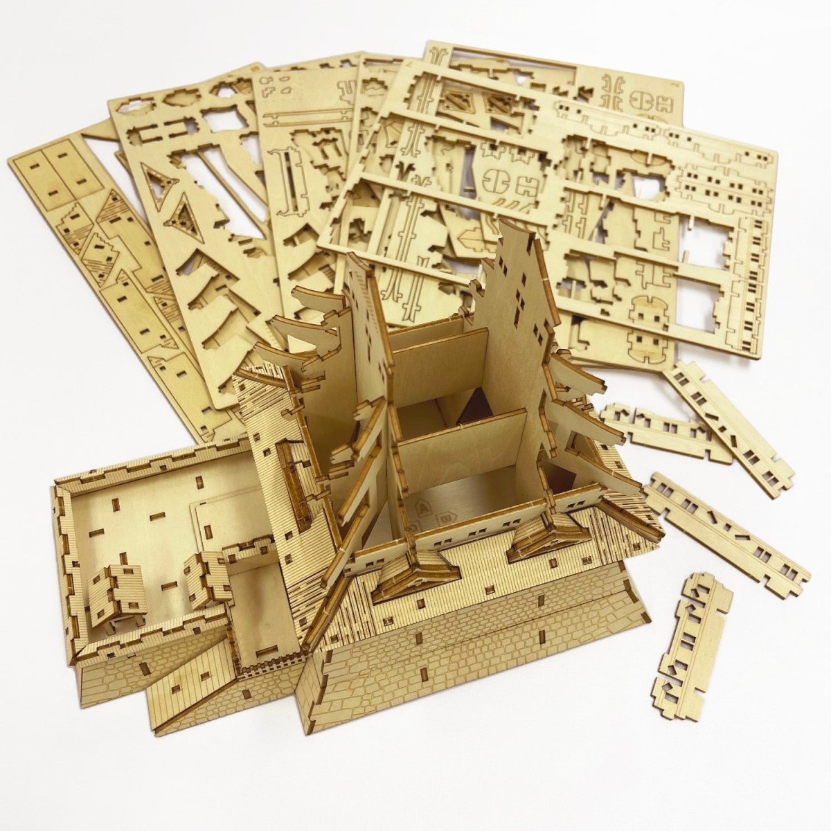 El Castillo de Edo - Rompecabezas 3D de Arte - Ala Japonesa