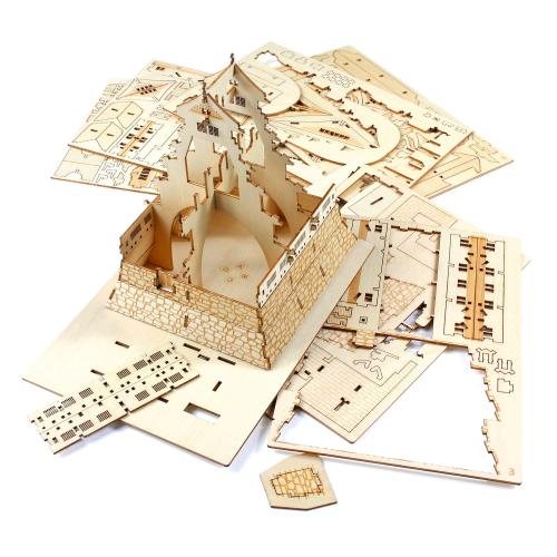 El Castillo de Osaka - Rompecabezas 3D de Arte - Ala Japonesa