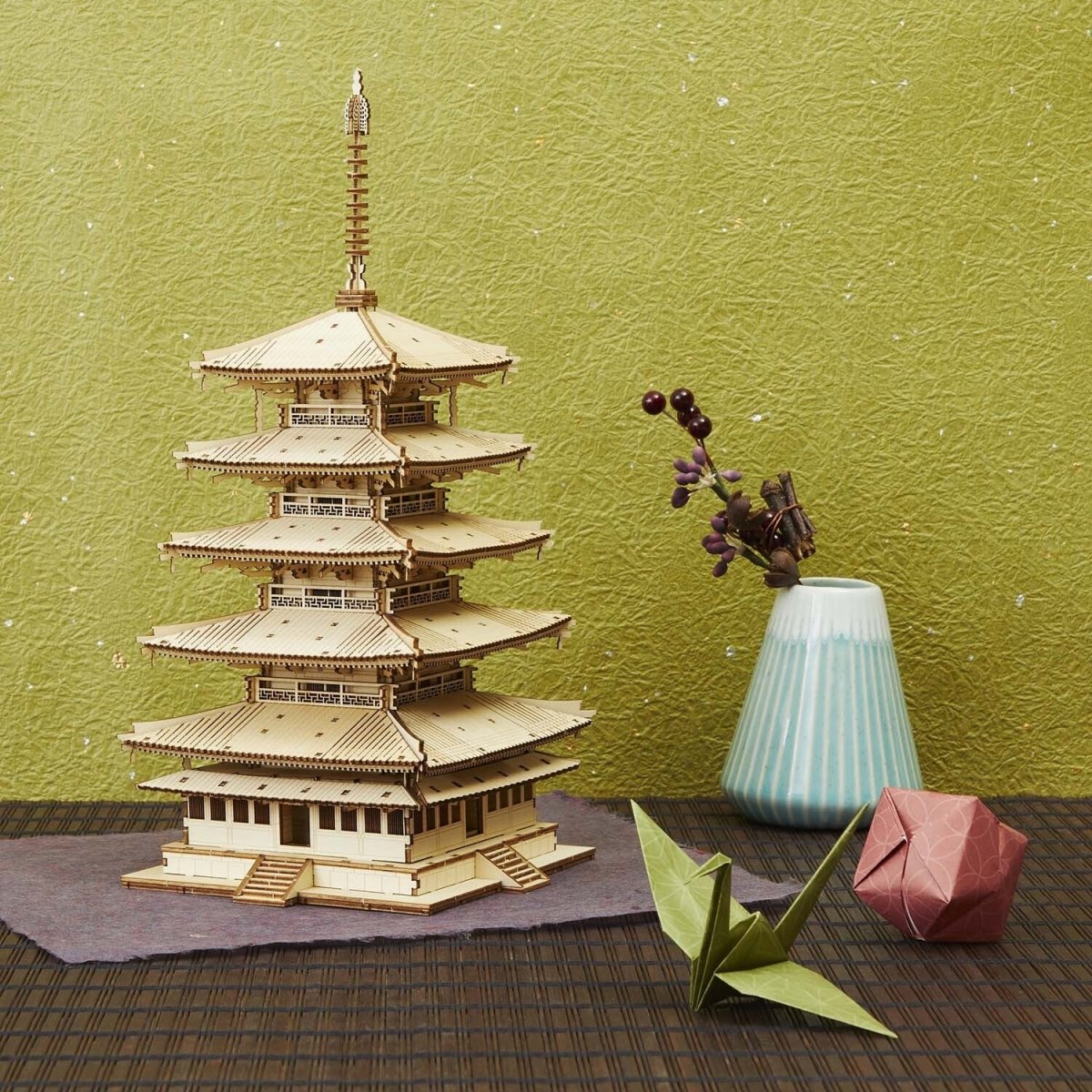 La pagoda de cinco pisos - Rompecabezas 3D de Arte - Ala Japonesa