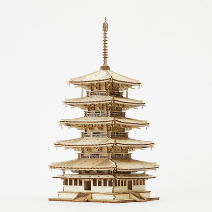 La pagoda de cinco pisos - Rompecabezas 3D de Arte - Ala Japonesa