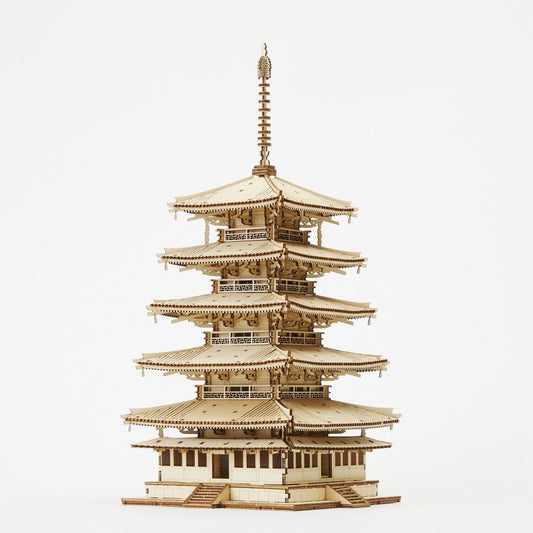La pagoda de cinco pisos - Rompecabezas 3D de Arte - Ala Japonesa
