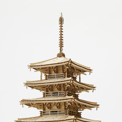 La pagoda de cinco pisos - Rompecabezas 3D de Arte - Ala Japonesa